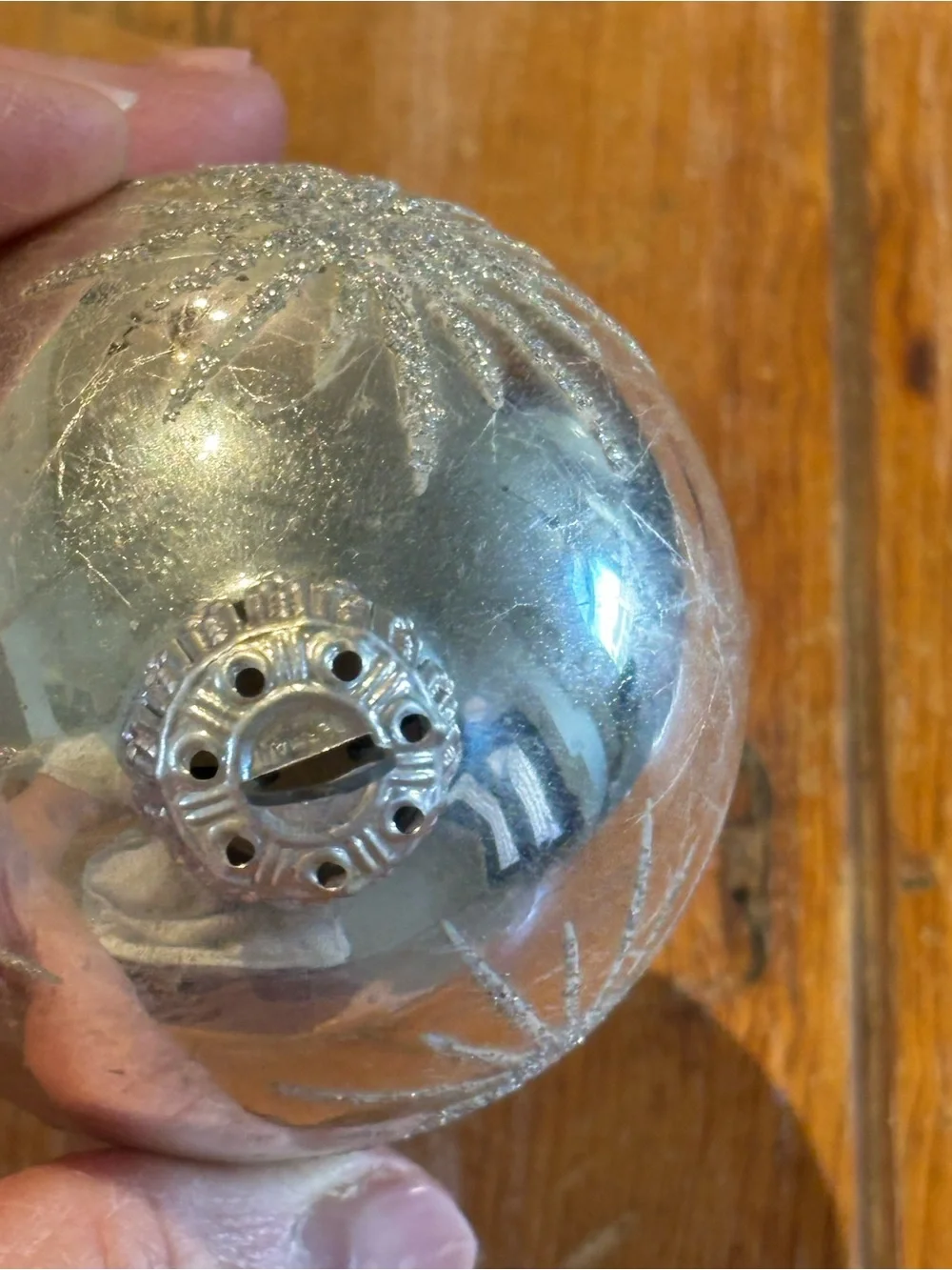 Pair of Vintage German Christmas Ornaments